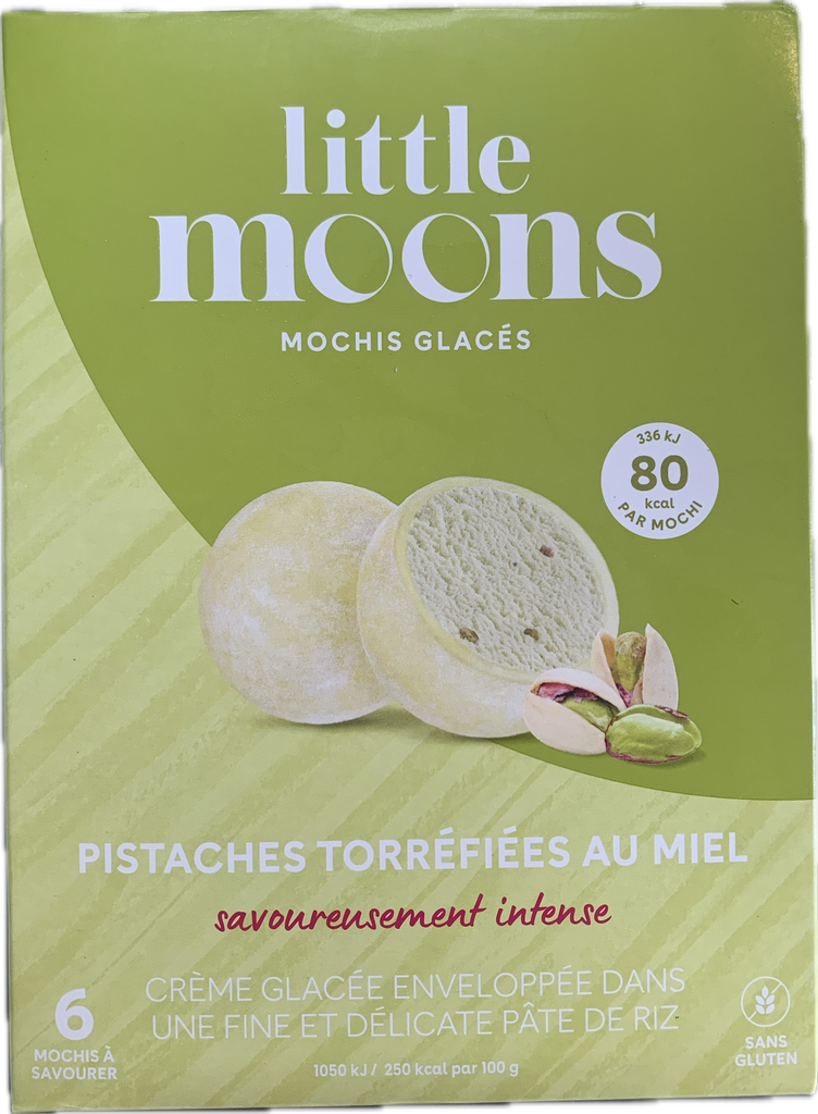 LITTLE MOONS Mochi Glacé Aux Pistaches Rôties Au Miel 192GR