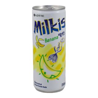 LOTTE Boisson Gazeuse Milkis Banane 250ML