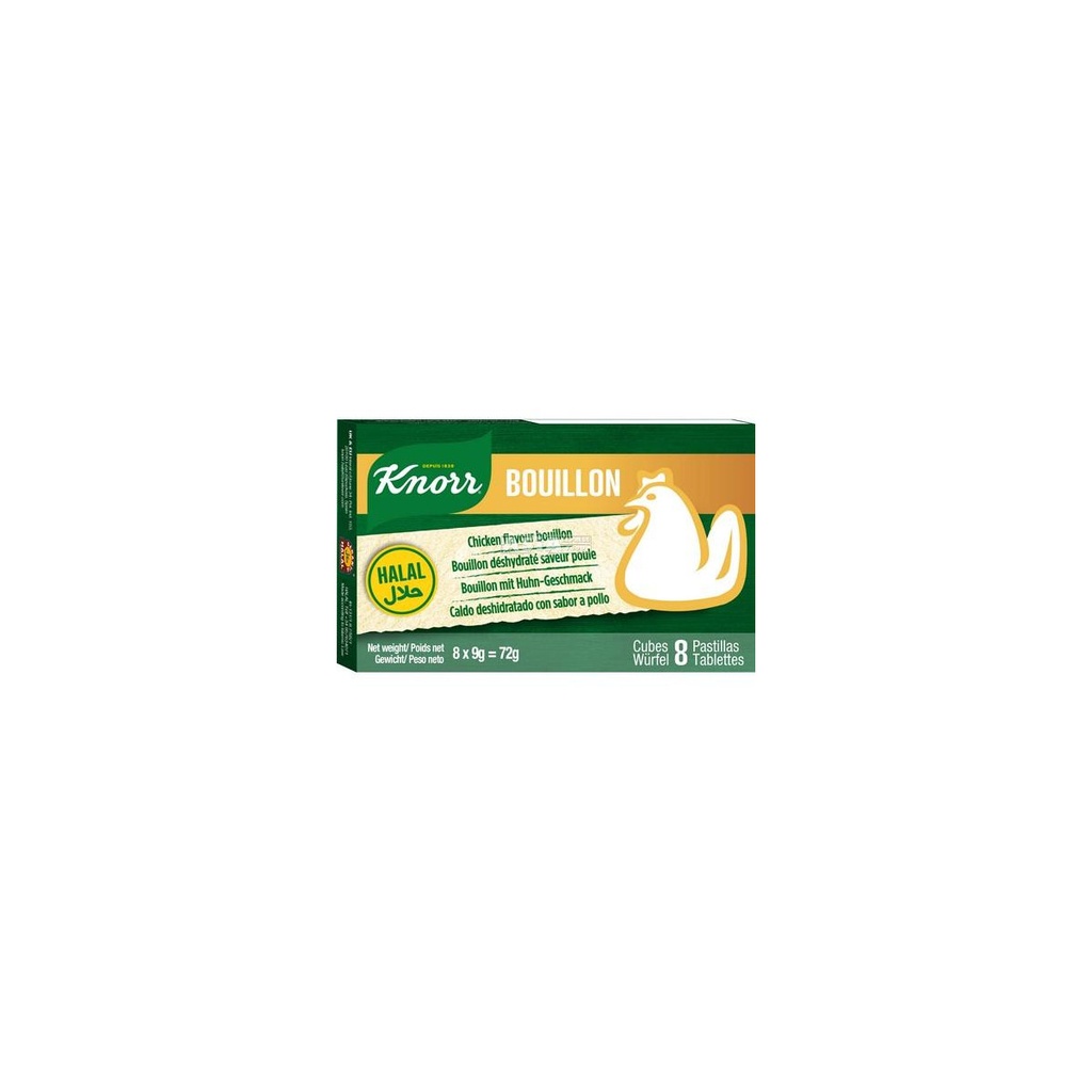 KNORR Bouillon Cubes Poulet Halal 72GR