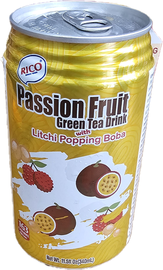 RICO Thé Au Fruit De La Passion Avec Bulles Litchi 340ML