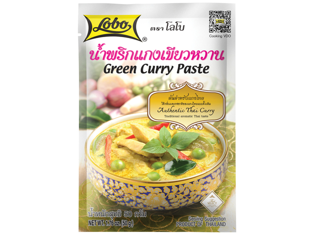 Lobo Pâte de Curry Vert 50 G