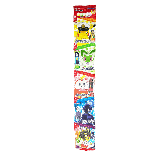 LOTTE Bonbon Pokemon Ramu 5 Goût 60GR