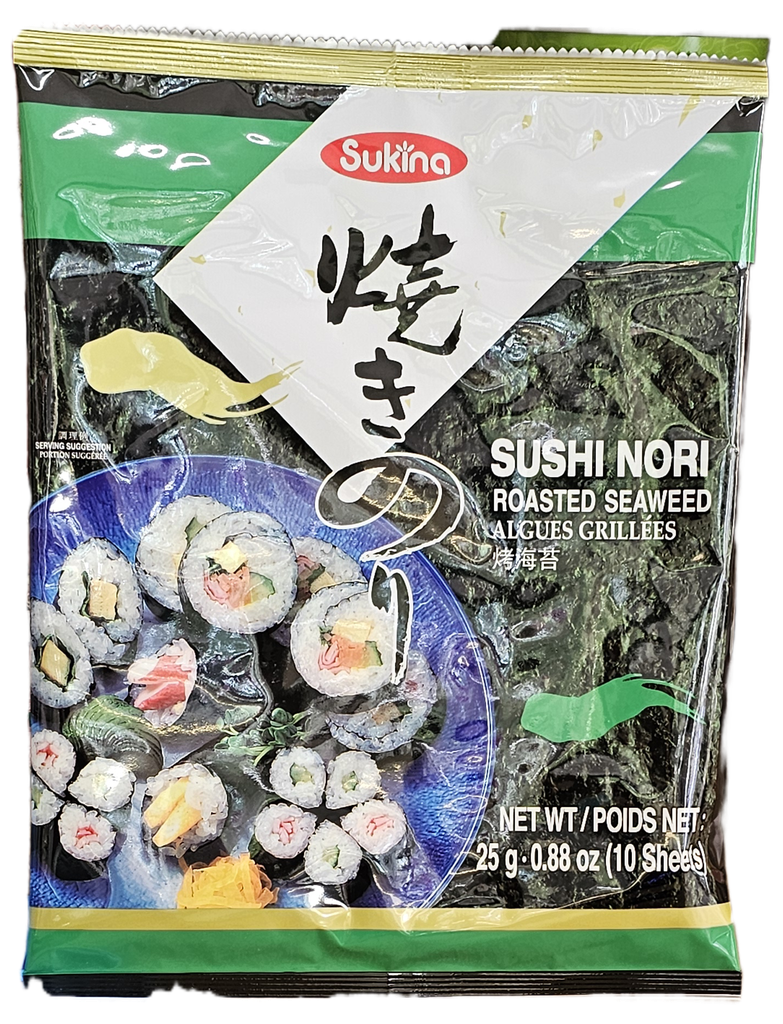 SUKINA Algues Grillées Pour Sushi 25GR