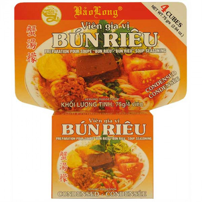 BAO LONG Cube De Bouillon Bun Rieu (Crabe) 75GR