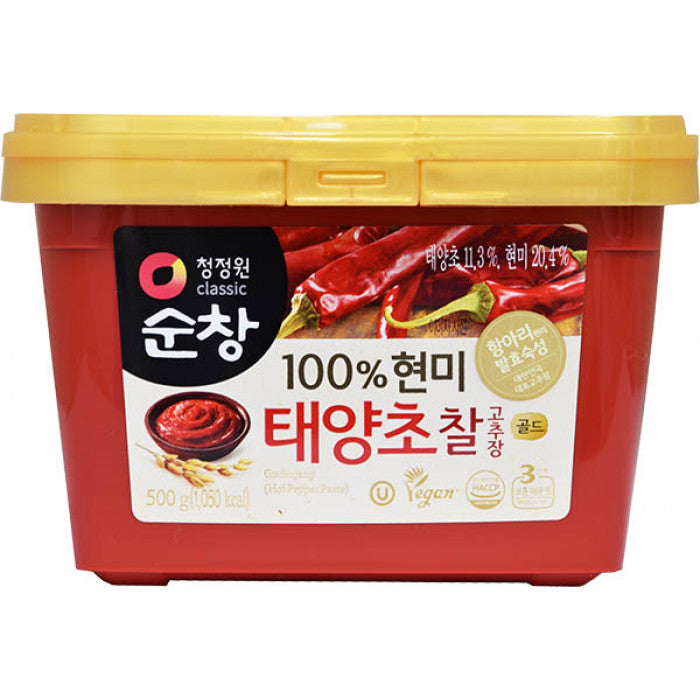 O'FOOD Pâtes Épicées Poivrons Rouge Gochujang 500GR