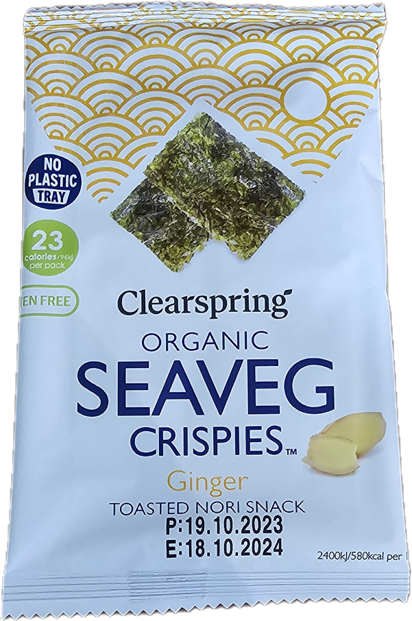 CLEARSPRING Snack De Nori Goût Gingembre  4GR