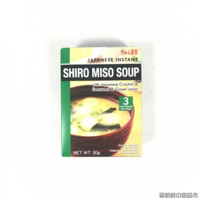 S&B Soupe Shiro Miso Instantanée 30GR 