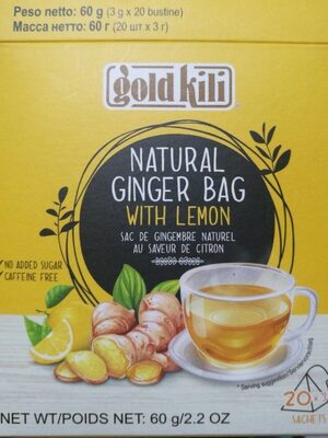 GOLD KILI Thé Au Gingembre  & Citron vert Naturel 60GR