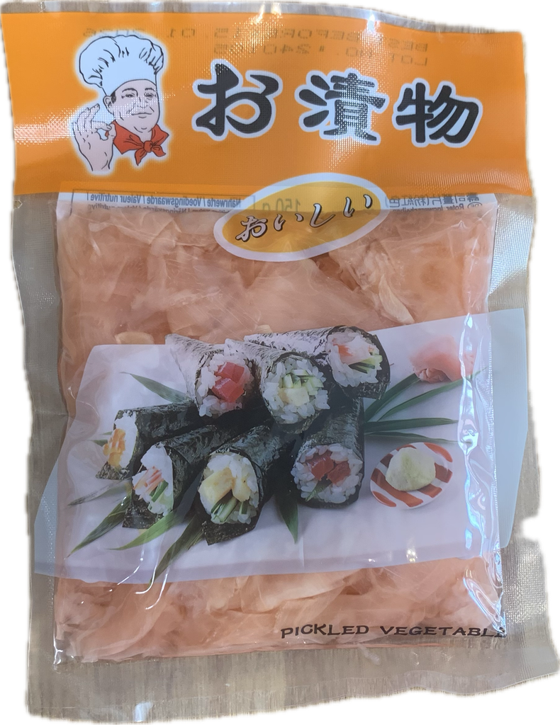 LV ZHENG FOOD Gingembre Rose Mariné Pour Sushi 150GR