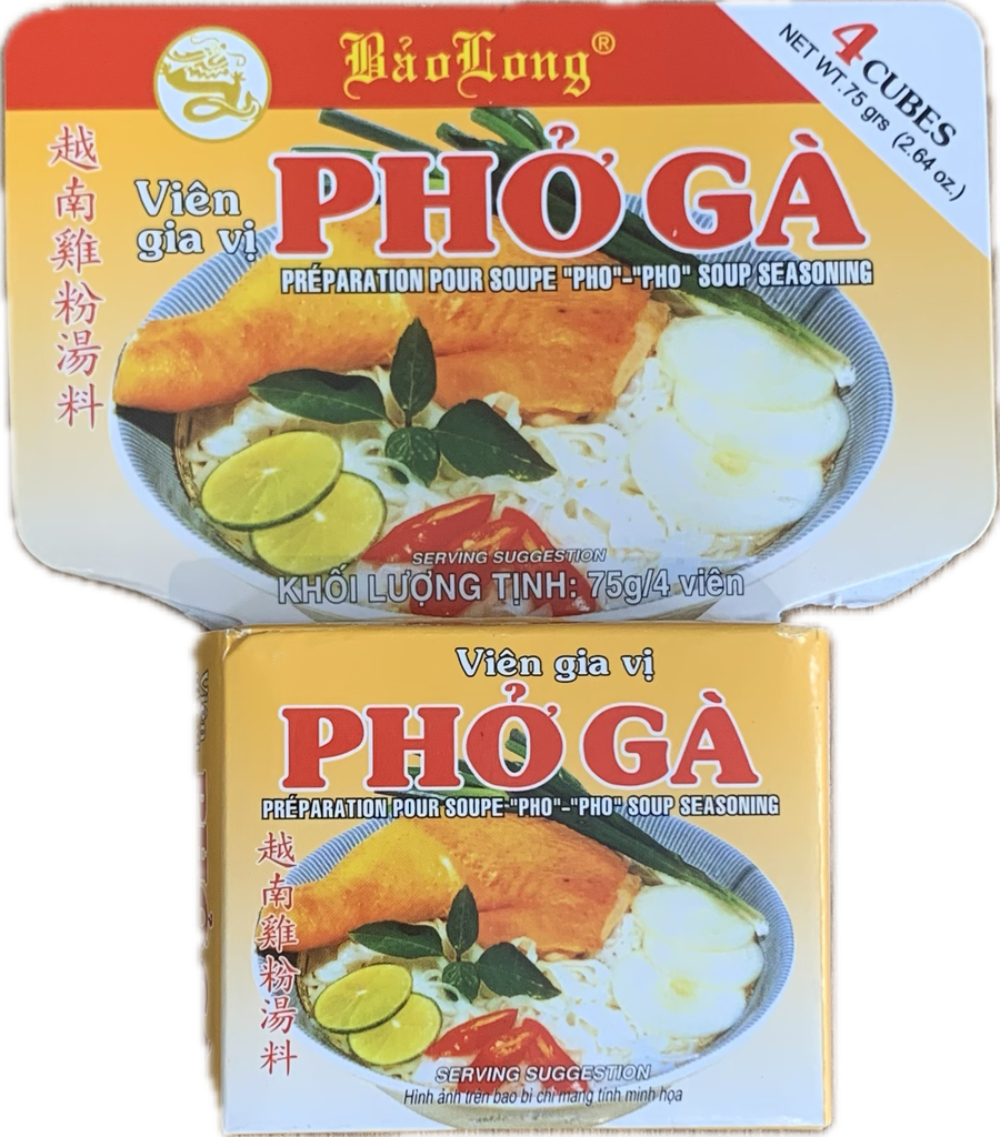 BAO LONG Cube De Bouillon Pho Ga (Poulet) 75GR