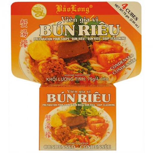[3537] BAO LONG Cube De Bouillon Bun Rieu (Crabe) 75GR