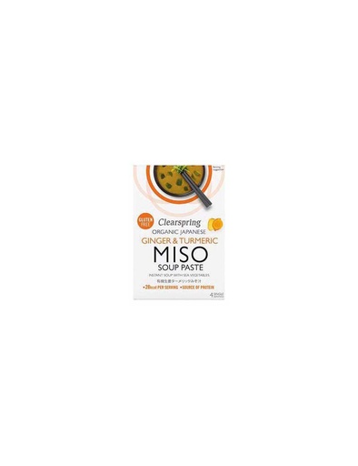 [JSMSGT] CLEARSPRING Soupe Miso Pate Gingembre Curcuma - 4x15 Gr