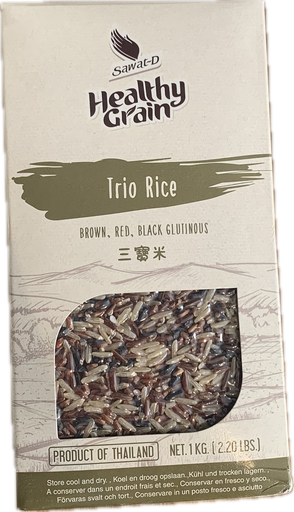 [7046-10] SAWAT-D Mélange de Riz Noir/Brun/Rouge 1KG