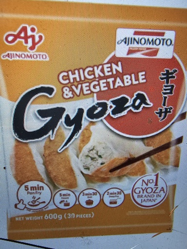 [DV1450 2530] AJINOMOTO Gyoza Au Poulet & Légumes 600GR