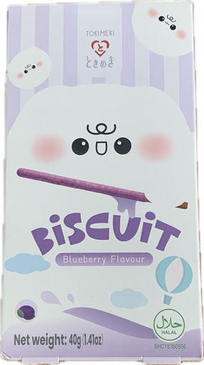 [19.180.404] TOKIMEKI Biscuit Stick Myrtille 40GR