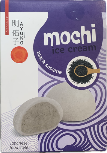 [12265] AYUKO Mochi Glacé Au Sésame Noir 180GR