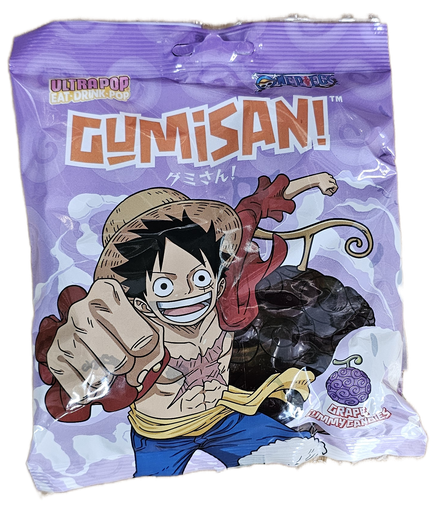 [5119] ULTRA POP Bonbon Gélatine Raisin One Piece 180GR