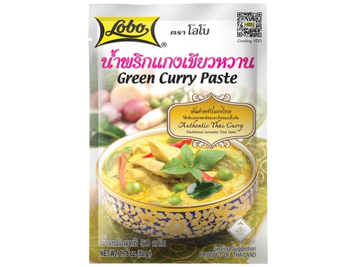 [16809] Lobo Pâte de Curry Vert 50 G